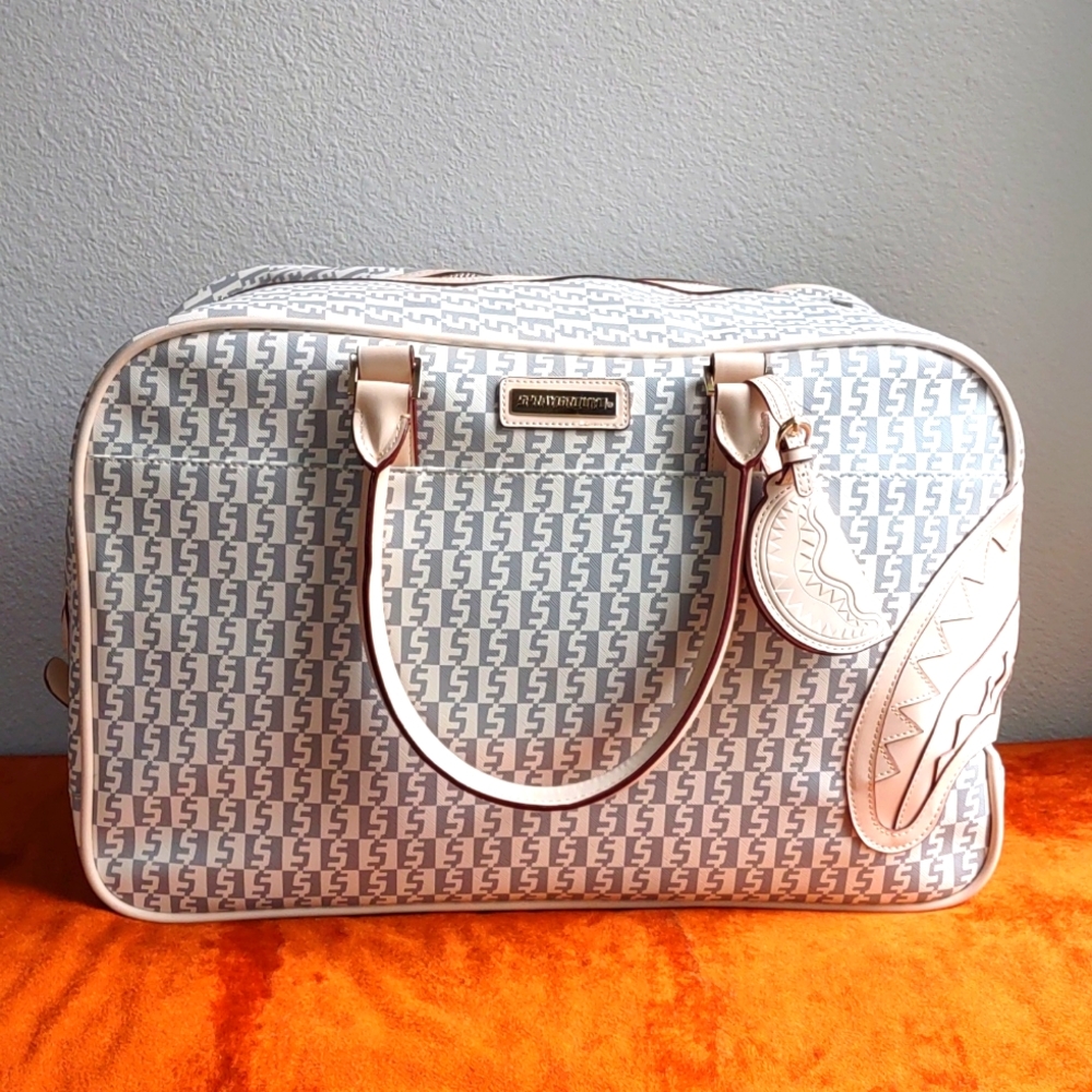 Sprayground Creme de la Creme Aeronaut Duffle Weekender Tote NWT Sold Out